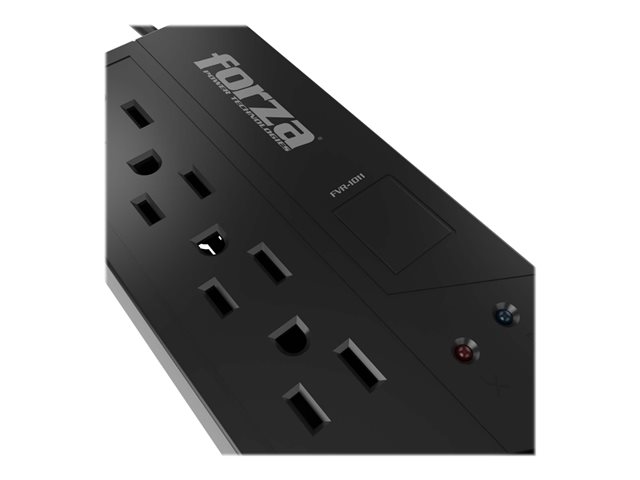 Forza FVR Series FVR-1011 - Regulador automático de voltaje (montaje en pared) - CA 115 V - 500 vatios - 1000 VA - conectores de salida: 4 - negro - Imagen 3