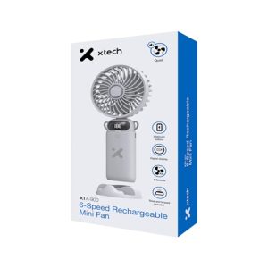 Xtech XTA-900 - Cooling fan - 6-Speed Rechargeable Mini Fan