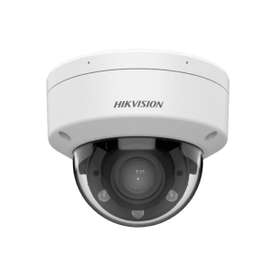 DS-2CD1743G2-LIZU(2.8-12MM) - Cámara Dual Light Tipo Domo 4MPX Marca Hikvision, Varifocal 2.8 – 12 Mm, Acusense Detección De Personas Y Vehiculos, Admite Micro Sd Hasta 512GB, Microfono Incorporado, IP67 Polvo Y Agua, Codificación H.265+