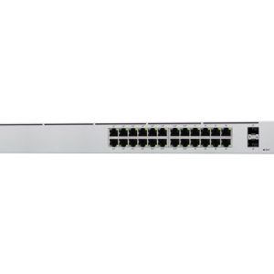 Ubiquiti UniFi Switch USW-24-POE - Conmutador - Gestionado - 24 x 10/100/1000 (16 PoE+) + 2 x Gigabit SFP - montaje en rack, sobremesa - PoE++ (95 W)