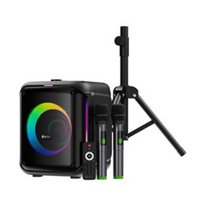 Klip Xtreme - Sistema de altavoces - Negro - tripod with 2 mics
