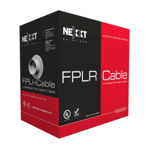 Cable Fplr Sistema De Alarma 16AWG No Blindado Nexxt Professional, Fplr Cable Sin Blindaje De 1 Par 16AWG Pvc Cmr 305M Rojo