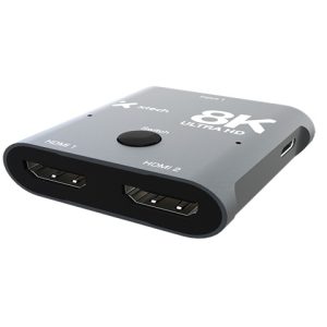 Xtech - 8K HDMI 2-Port Bidirectional Switch - Aluminum Alloy XHA-440