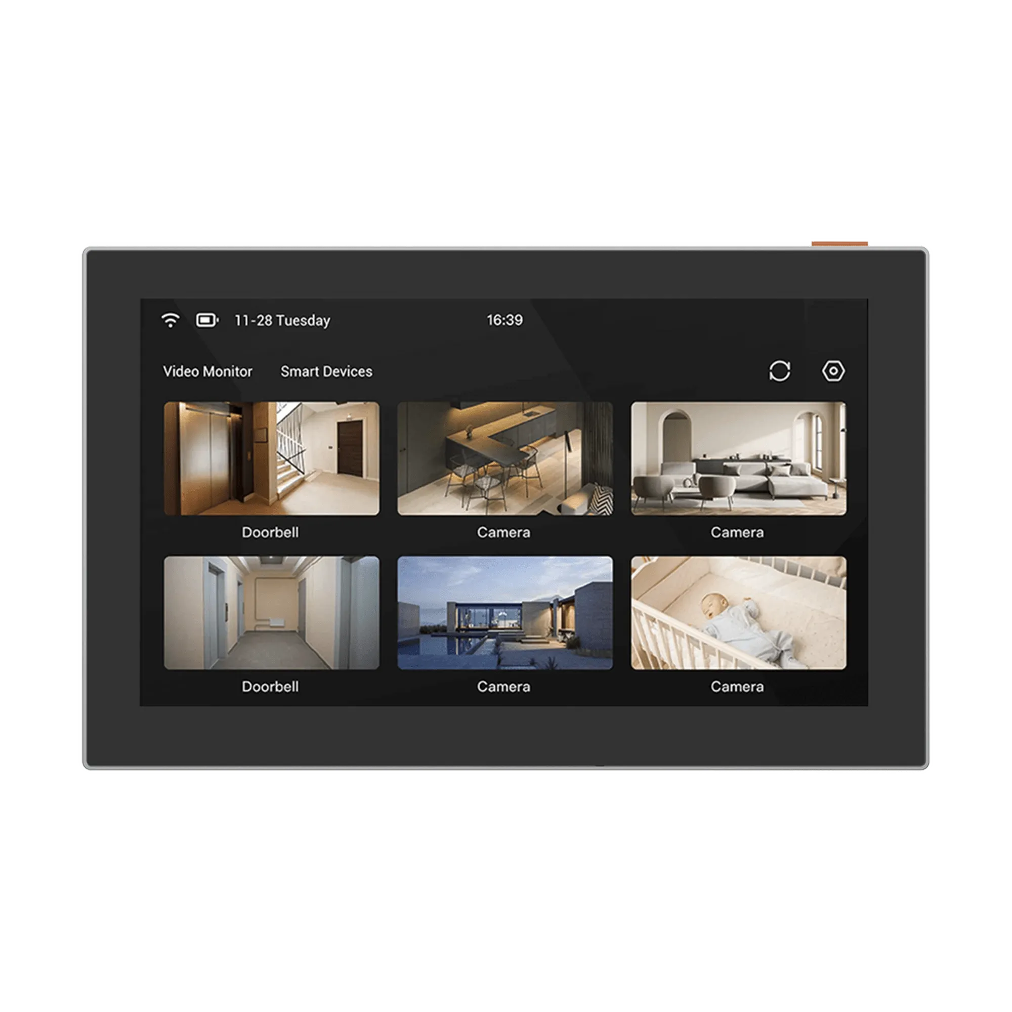 Monitor Tactil 7”1024X600 Inteligente Ezviz SD7 WIFI 2.4GHZ Bateria 4600MAH