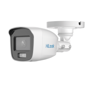 Camara Minibala Colorvu 1080P Hilook ,lente 2.8MM Imagen 24/7, Min Iluminacion 0.001 Lux, Luz Blanca 20M , Dwdr, 3D Dnr, Lente ? TVI/AHD/CVI/CVBS, IP66, Plastica