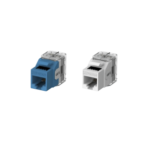 Jack Hembra Sin Blindaje Cat 6 Azul Hikvision, Facil Ponchado. Paquete Por 50 Unds